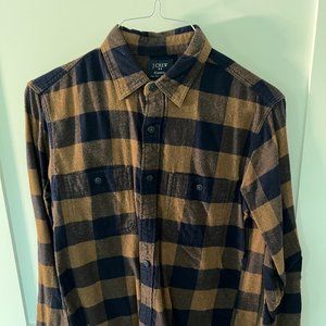J.Crew Buffalo Plaid Flannel Shirt (Small)